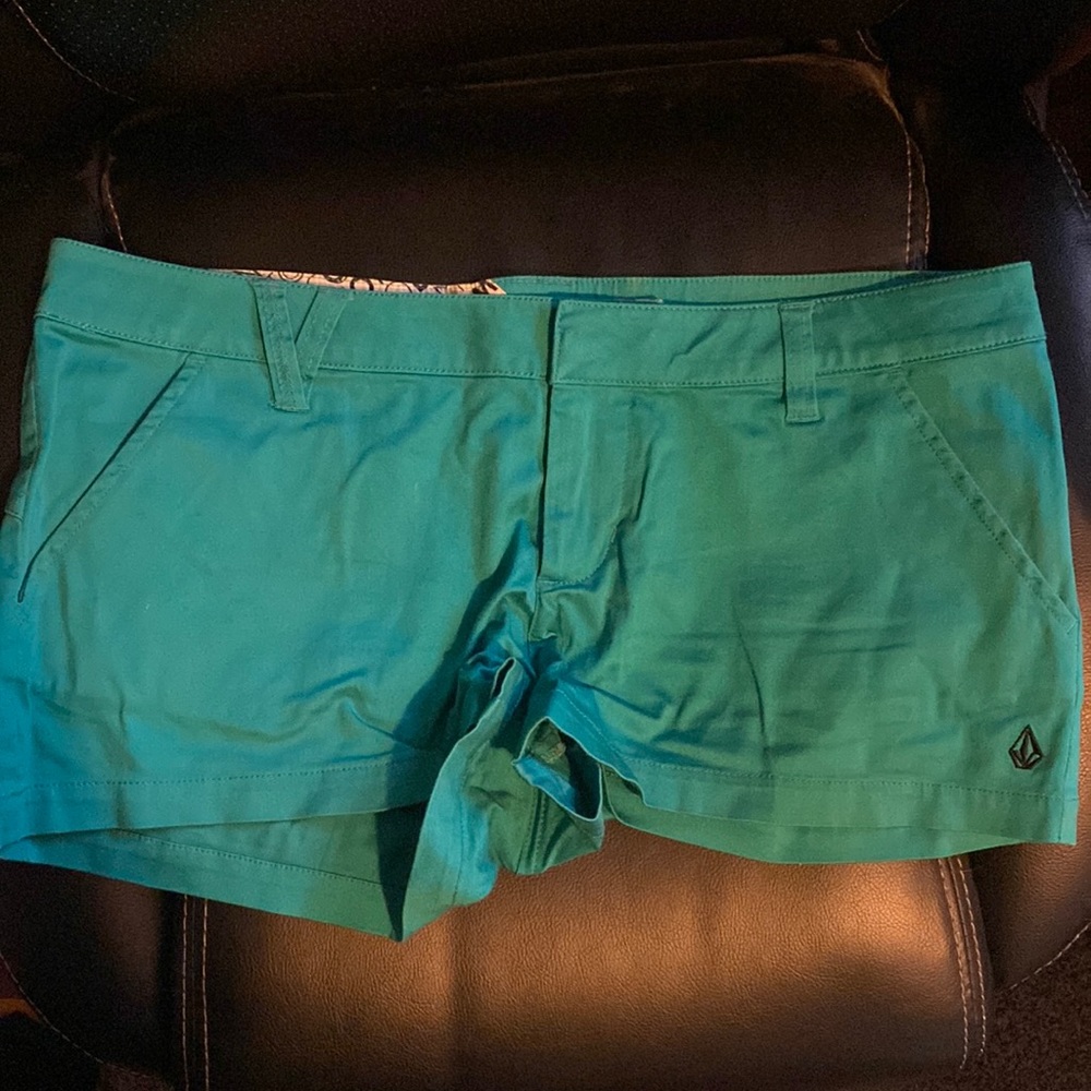 Womens teal volcom shorts